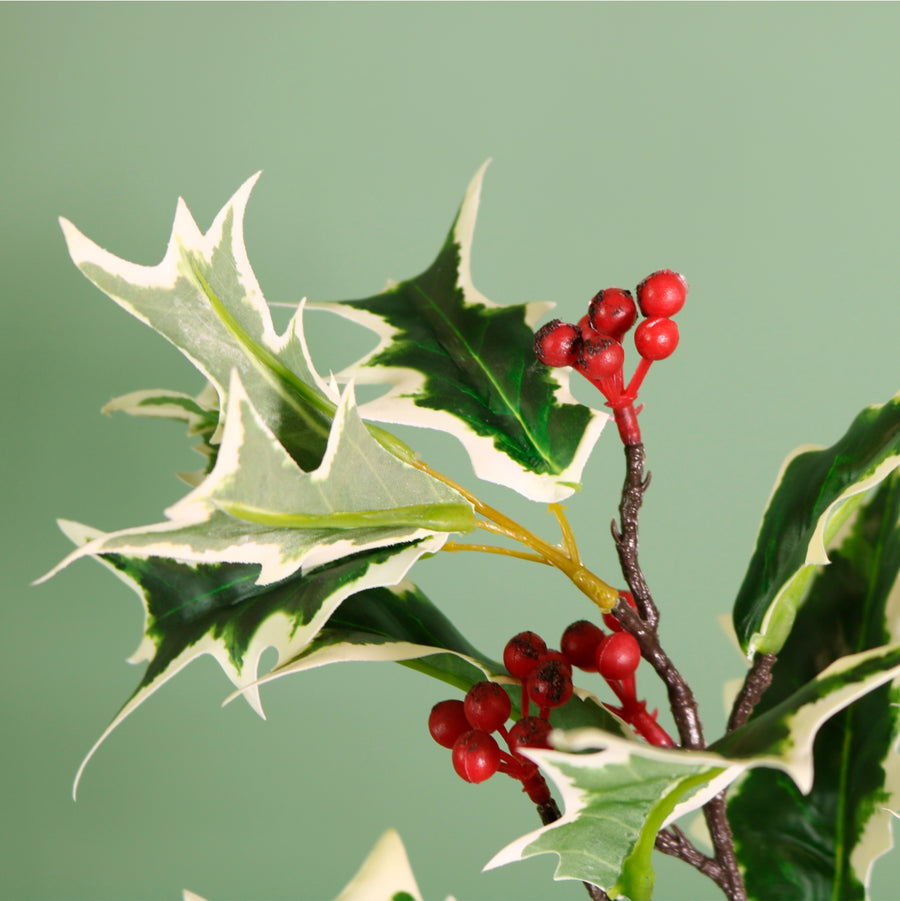 Winter Holly Spray Small