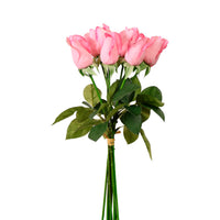 Real Touch Closed Rose Bud Bunch (9 Stems Per Bunch)