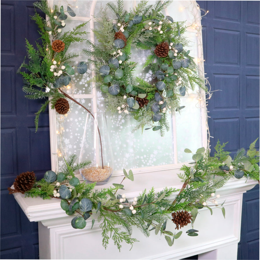 Winter Premium 1.5m Woodland Forest Garland No:04