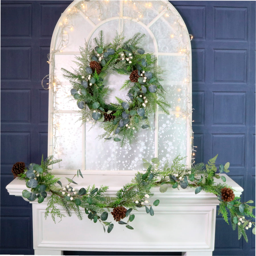 Winter Premium 65cm Woodland Forest Wreath No:04