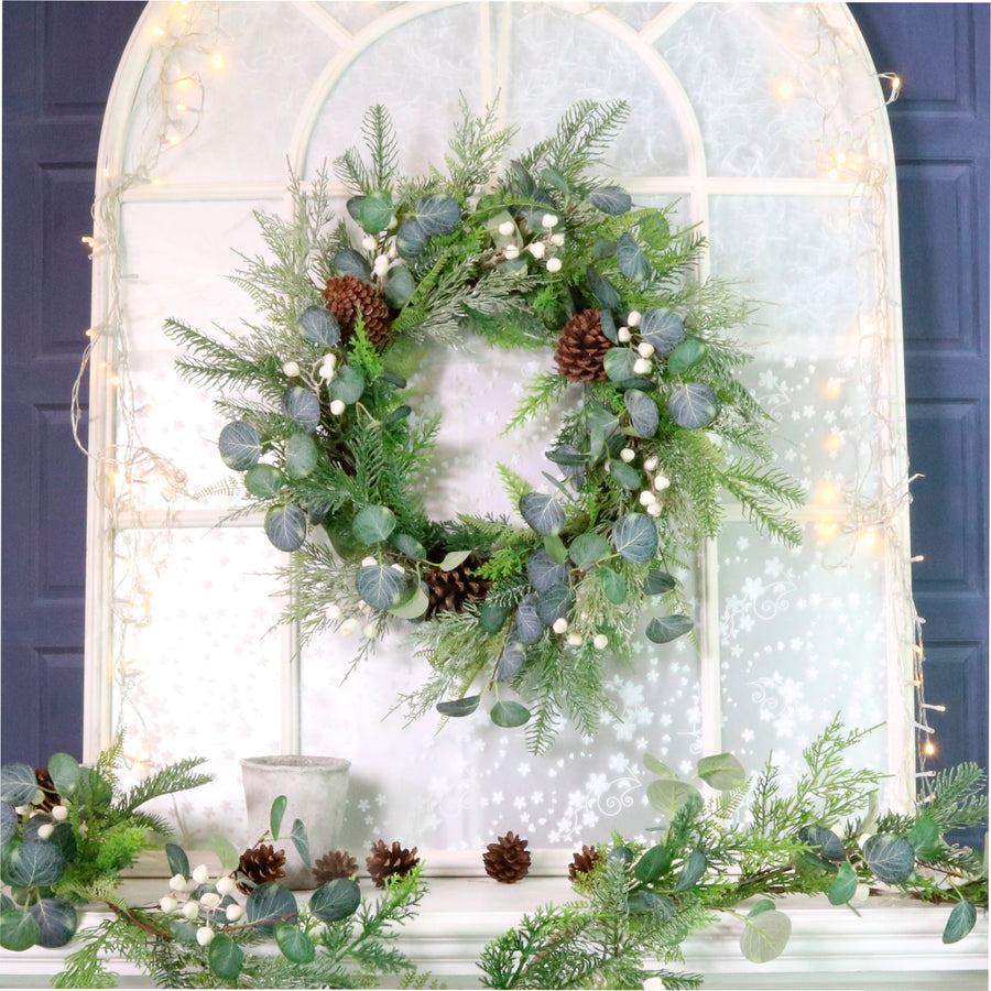 Winter Premium 65cm Woodland Forest Wreath No:04