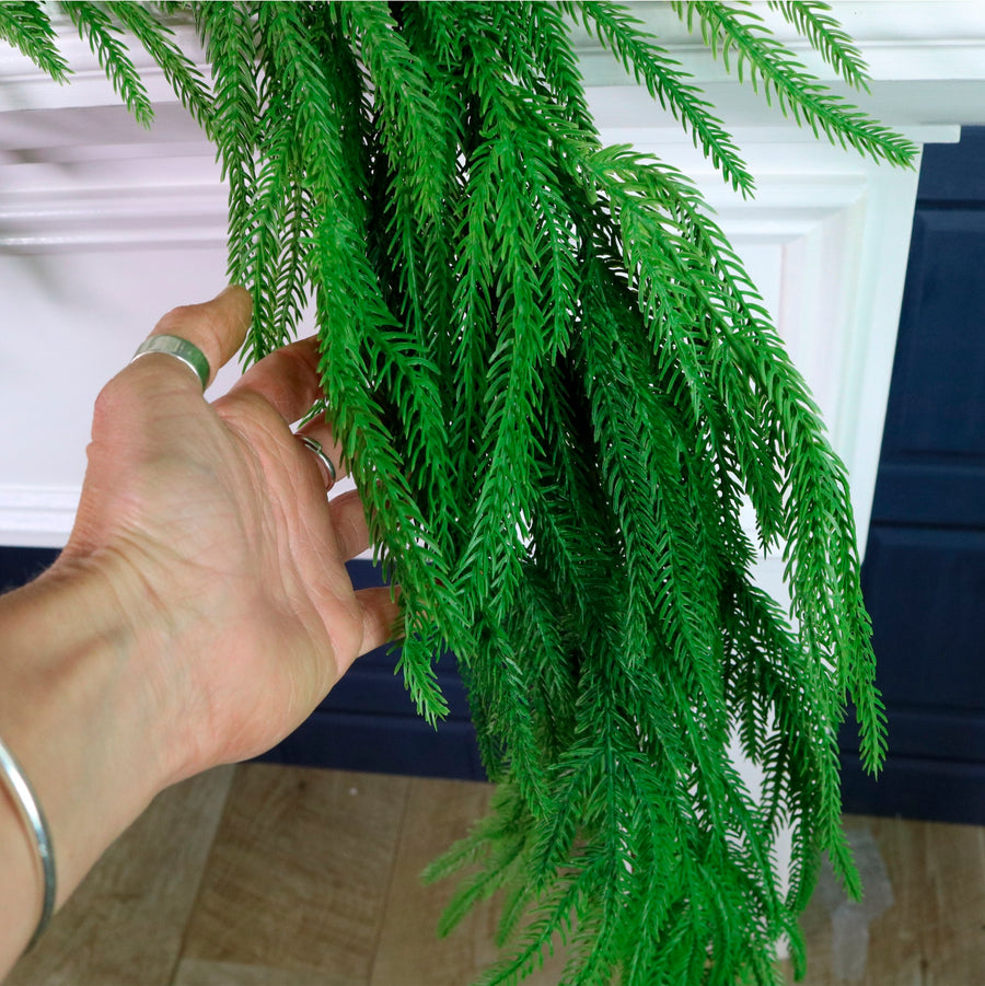 Real Touch Weeping Norfolk Pine Garland 175cm