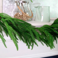 Real Touch Weeping Norfolk Pine Garland 175cm