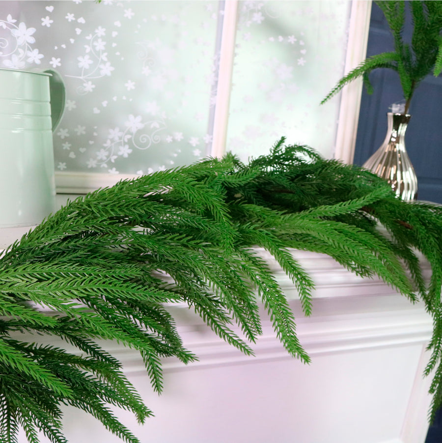 Real Touch Weeping Norfolk Pine Garland 175cm