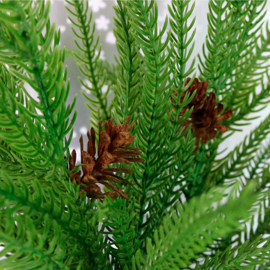 Real Touch Weeping Norfolk Pine Handtie