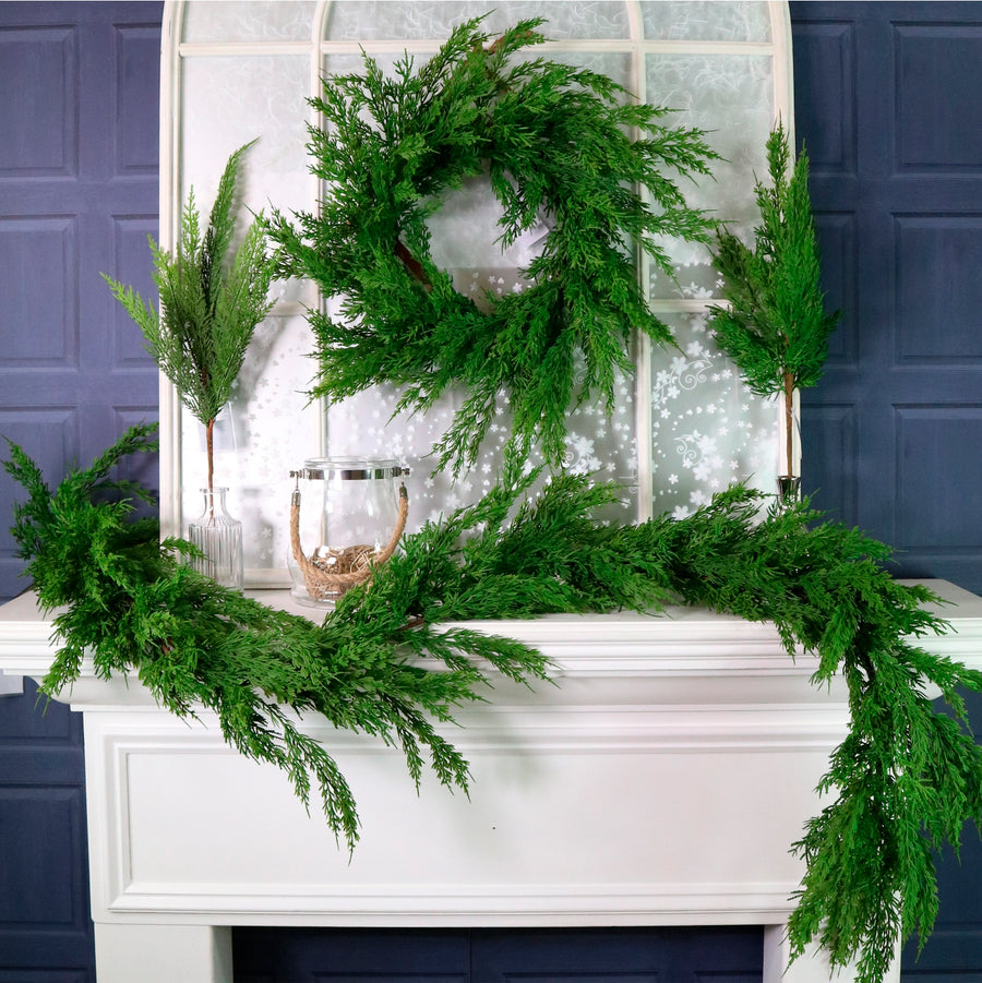 Real Touch Cedar Pine Garland 200cm