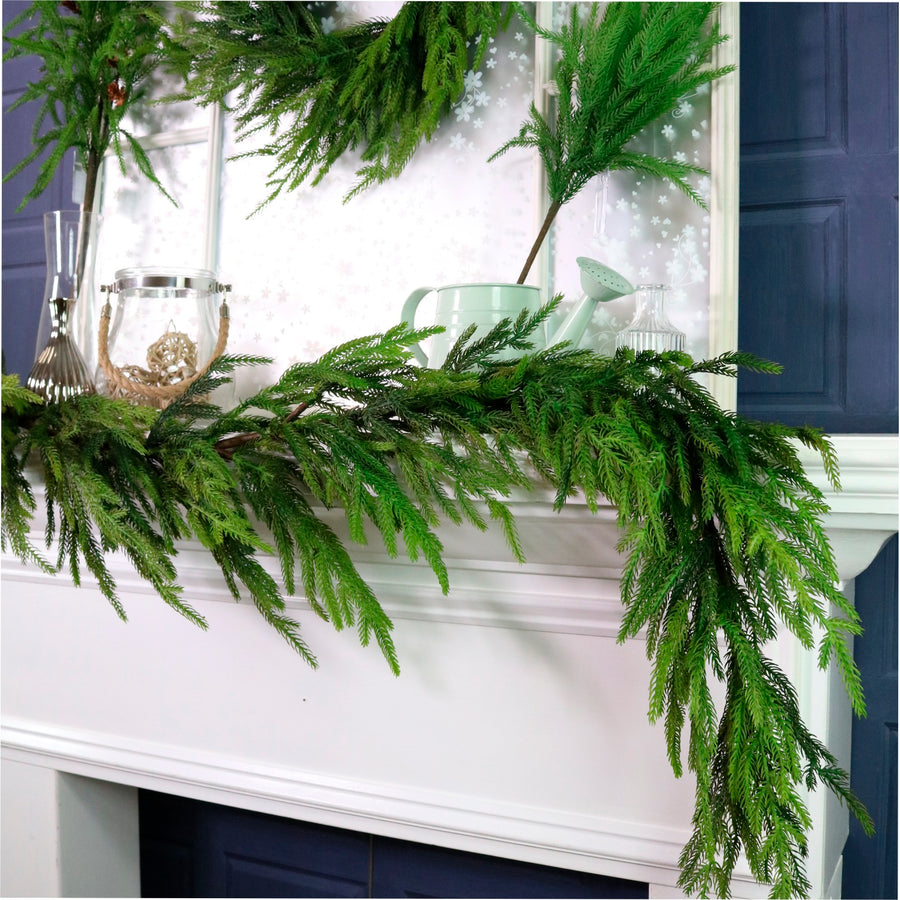 Real Touch Norfolk Pine Garland 158cm