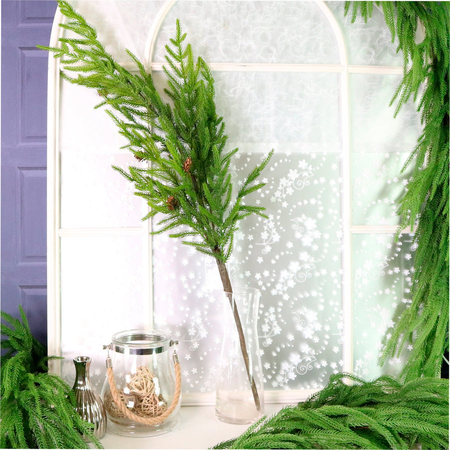 REAL TOUCH 100CM NORFOLK PINE SPRAY