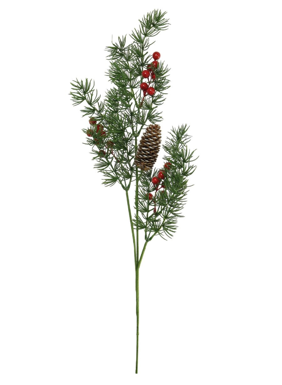 Xmas Royal Pine & Berry Stem