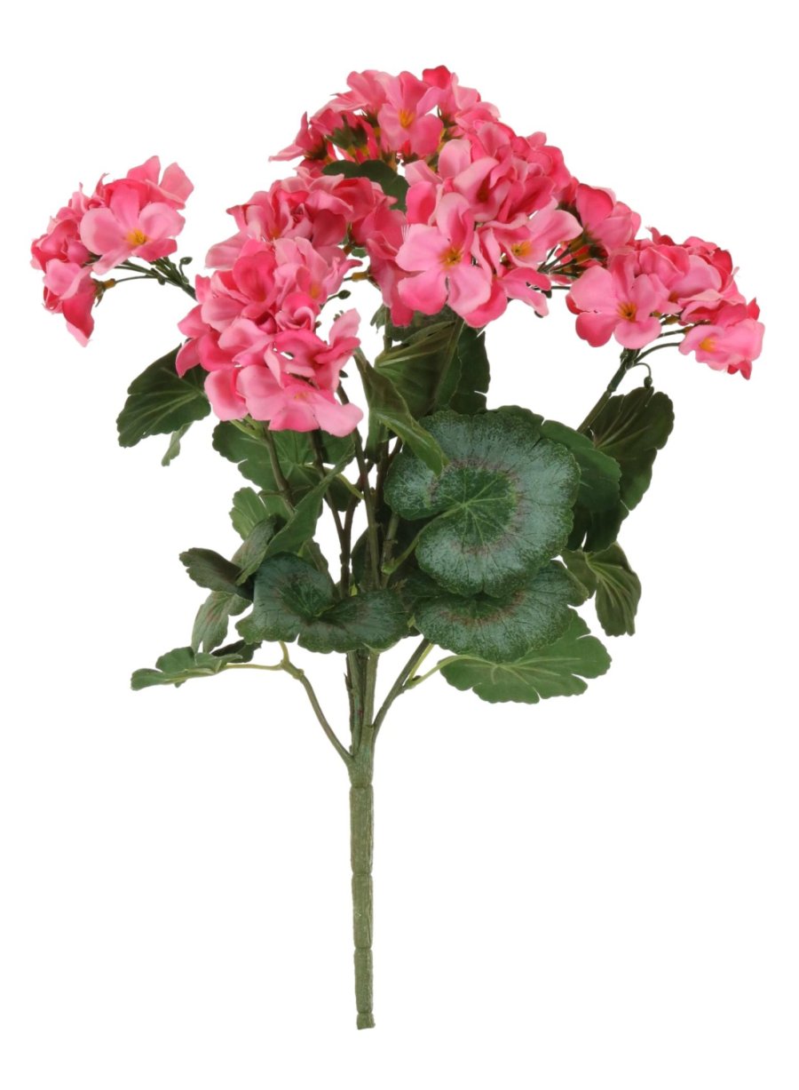 Silk Soft Geranium Bunch - Lotus Imports Limited – Lotus Imports Ltd