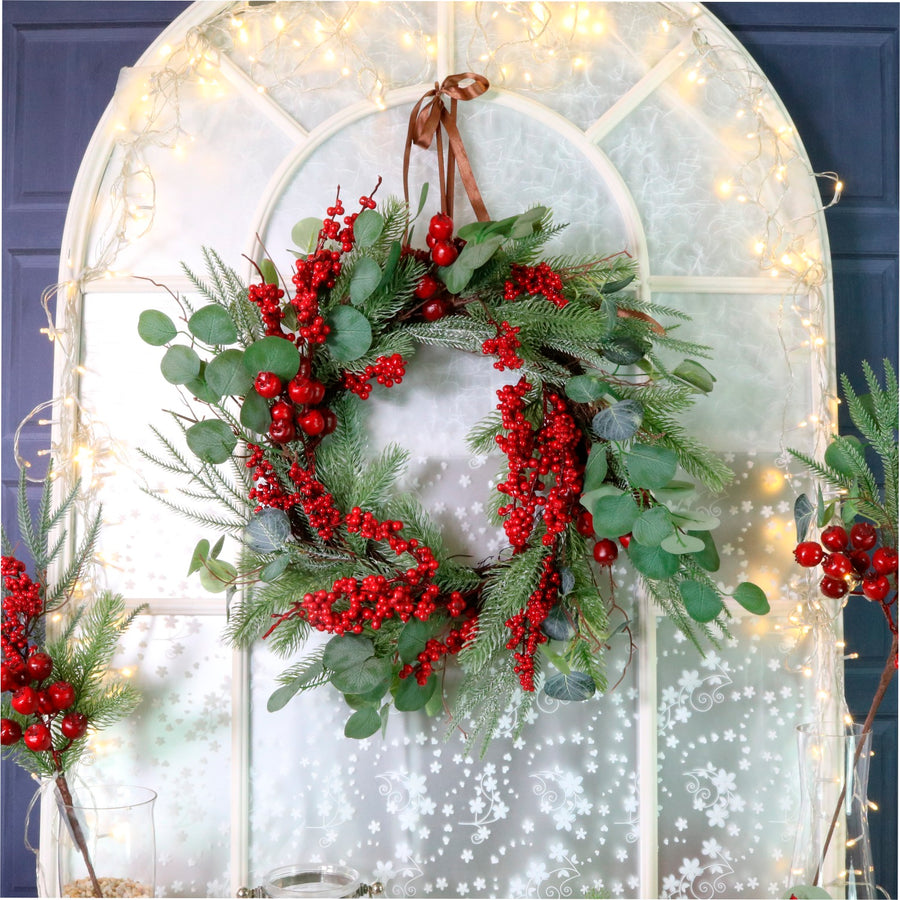 Winter Premium 65cm Merry Berry Wreath No:02