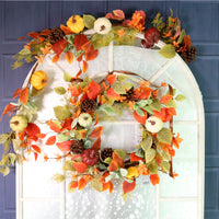 60cm Autumn Pumpkin Patch Wreath No: 02