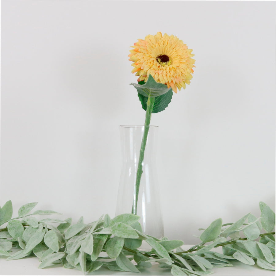 Dried Touch Flocked Gerbera