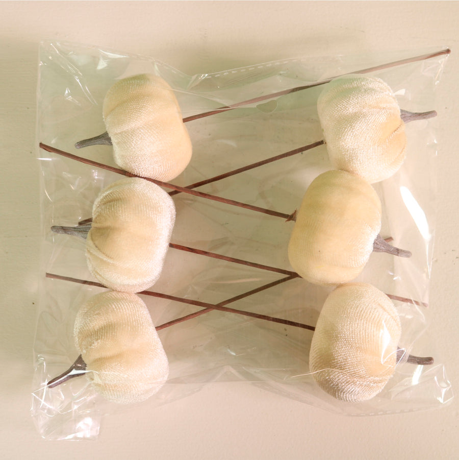 Craft Pic Small Velvet Pumpkin (6 Per Pack)