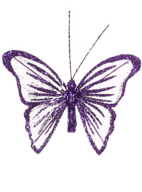 Fairy Glittered Butterflies (6 Butterflies Per Tray)