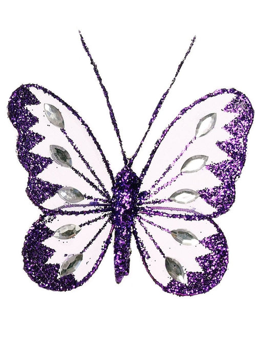 8cm Mesh Butterflies (6 Butterflies Per Tray)