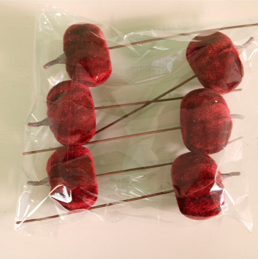 Craft Pic Small Velvet Pumpkin (6 Per Pack)