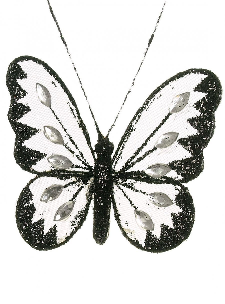 8cm Mesh Butterflies (6 Butterflies Per Tray)
