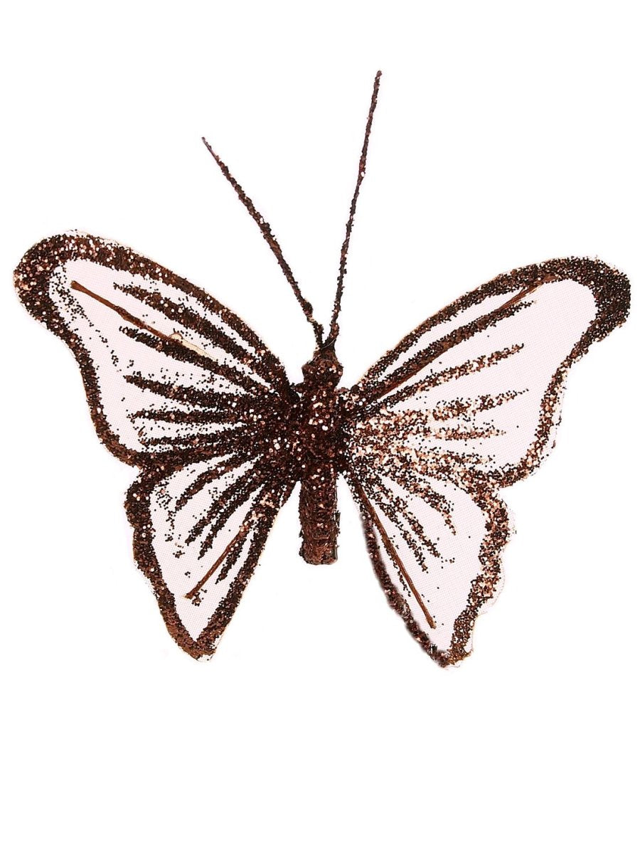 Fairy Glittered Butterflies (6 Butterflies Per Tray)