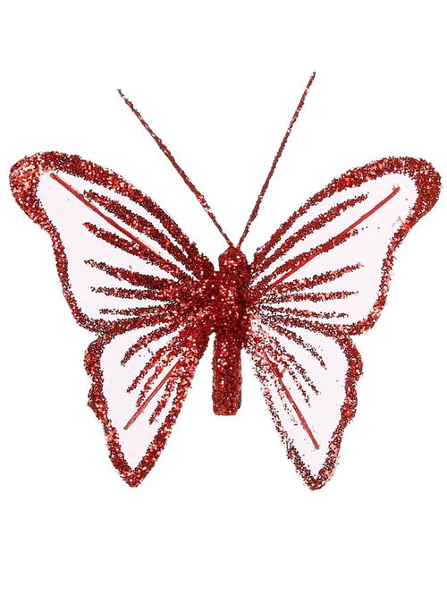 Fairy Glittered Butterflies (6 Butterflies Per Tray)
