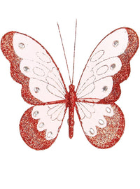 18cm Mesh Butterflies (3 Butterflies Per Tray)