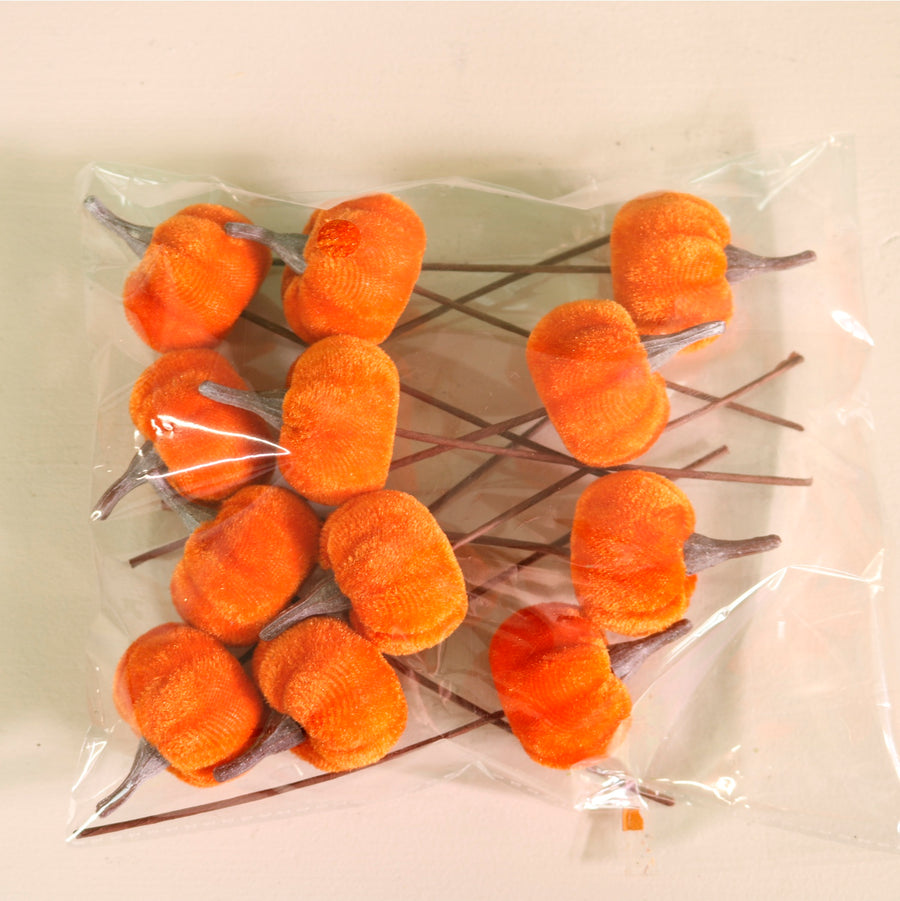 Craft Pic Mini Velvet Pumpkin (12 Per Pack)