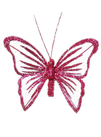 Fairy Glittered Butterflies (6 Butterflies Per Tray)