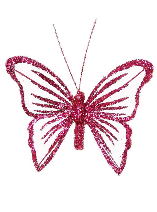 Fairy Glittered Butterflies (6 Butterflies Per Tray)