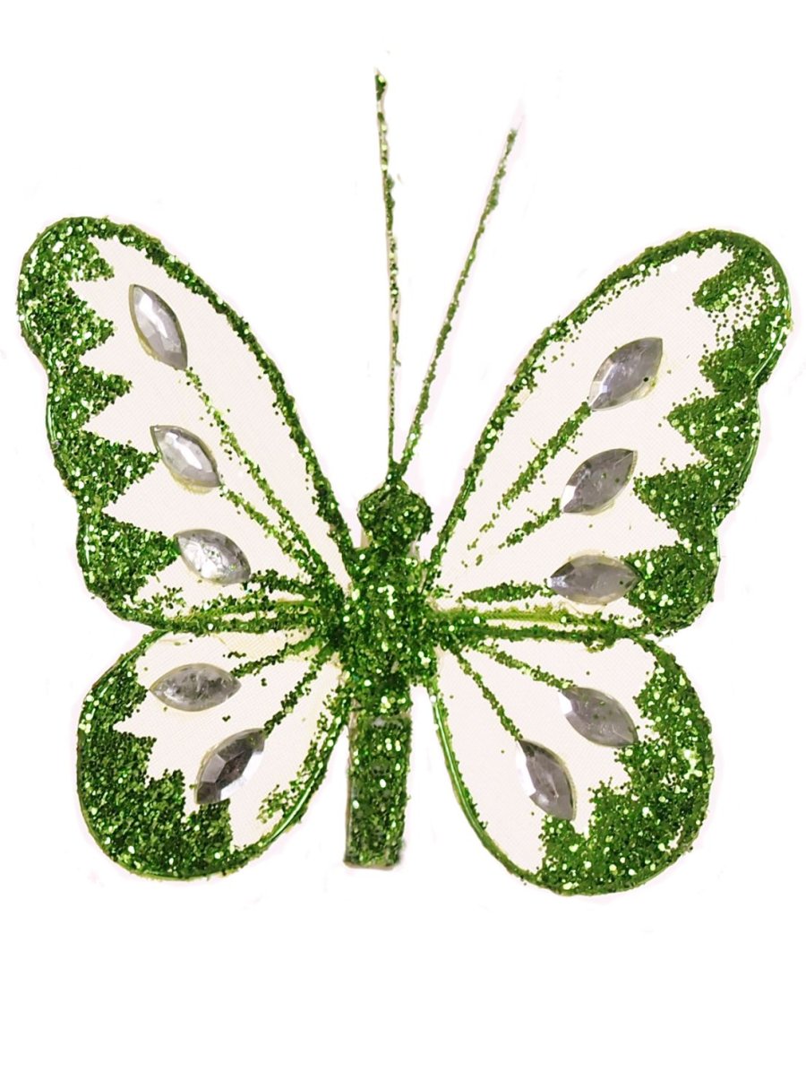 8cm Mesh Butterflies (6 Butterflies Per Tray)