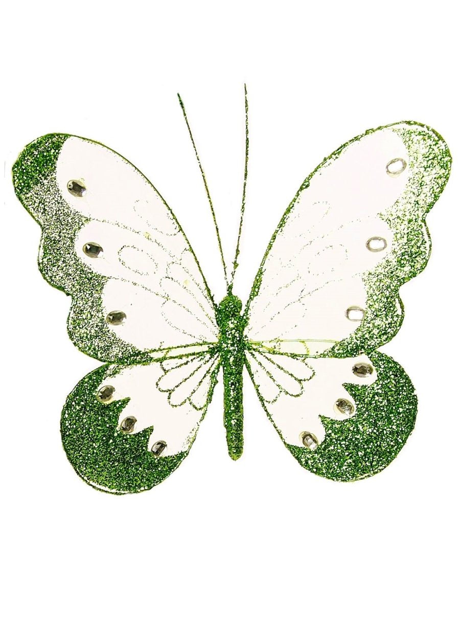 18cm Mesh Butterflies (6 Butterflies Per Tray)