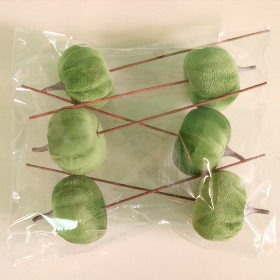 Craft Pic Small Velvet Pumpkin (6 Per Pack)