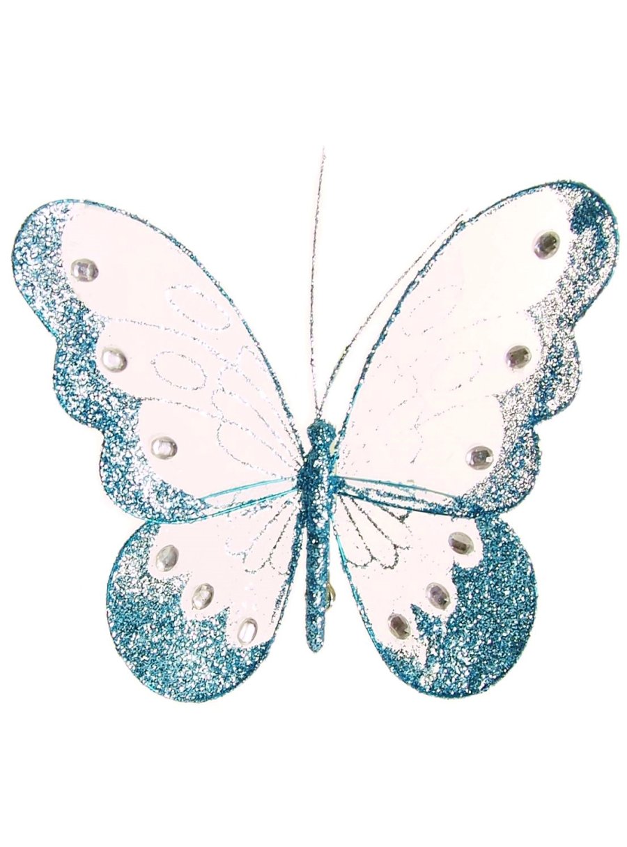 18cm Mesh Butterflies (3 Butterflies Per Tray)