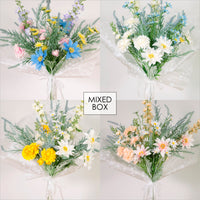 Open Front Bouquet Meadow Mix (Mixed Box/4 Colours)