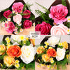 Rosy Wishes Open Top Bouquet (Mixed Box/ 2 Colours)