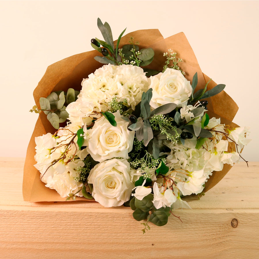 Large Luxury Ivory Cascade Bouquet