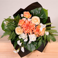Sweet Peach Dreams Real Touch Open Top Bouquet