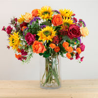 Rainbow Burst Open Top Bouquet