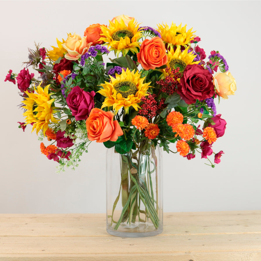 Rainbow Burst Open Top Bouquet