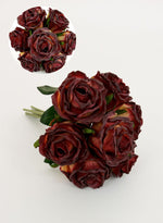 Dried Touch Large Ruby Rose Hand Tie