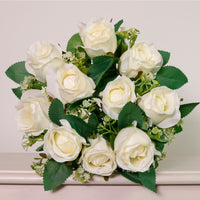Bridal Rose Bunch Ivory