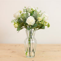 Amelia Rose In Ribbed Vase Arrangement