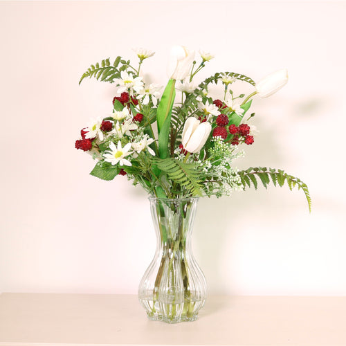 Tulip & Raspberry Arrangement