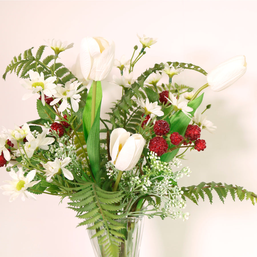Tulip & Raspberry Arrangement
