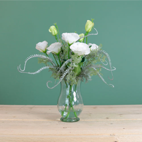 Lisianthus & Fern Arrangement