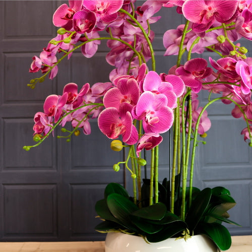 Lavish Faux Orchid Arrangement No:2 Mauveline