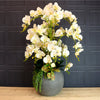 Lavish Faux Orchid Arrangement No:1 White Zest