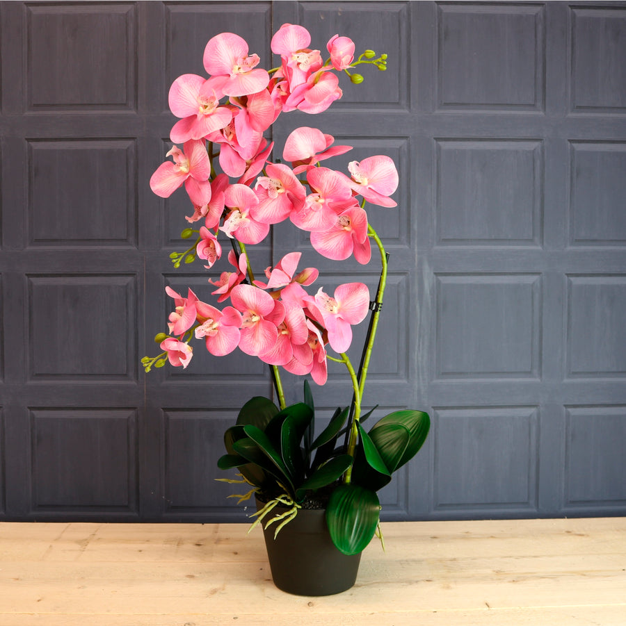 Deluxe Faux Orchid Arrangement No:2 Dusty Blush