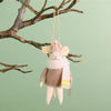 Festive Hanging Frostine Felt Mouse