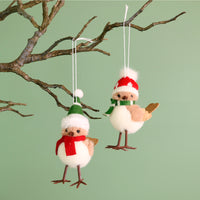 Festive Hanging Wrens (2 Designs - Ruffles & Rosie)