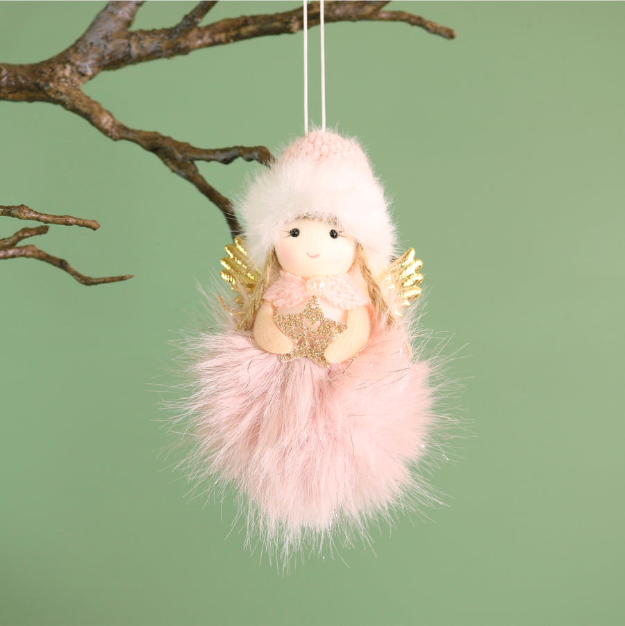 Festive Hanging Pom Fairy No3. (2 Designs - Sparkle & Shine)